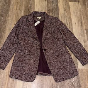 Loft wine jacket size 10 (10%wool) warm